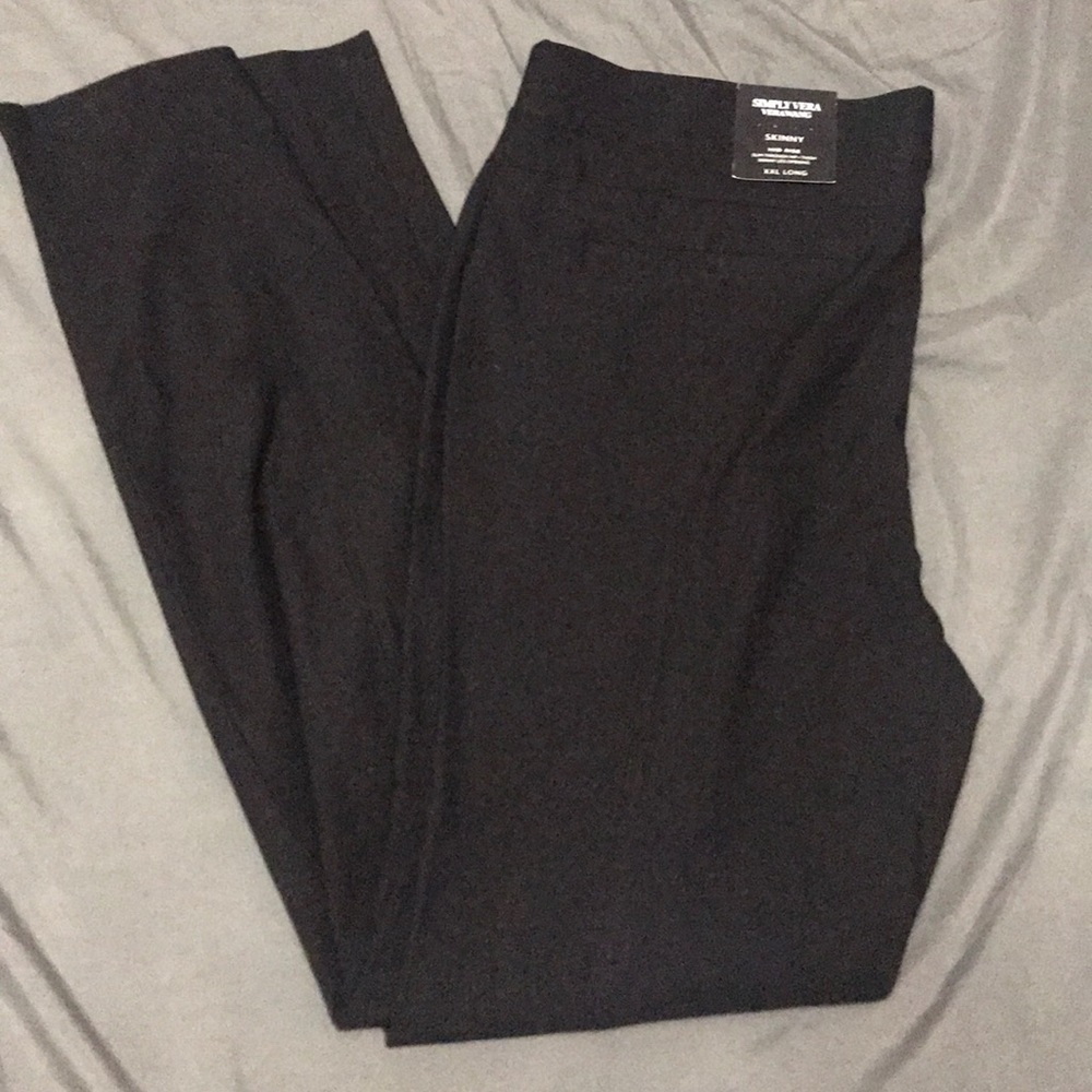 Professional Simply Vera Skinny Elastic Waist Pant